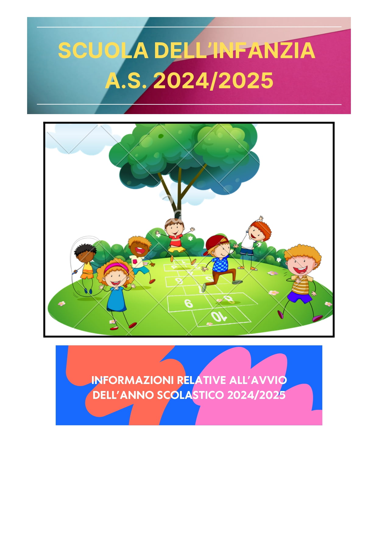 AVVIO ANNO SCOLASTICO